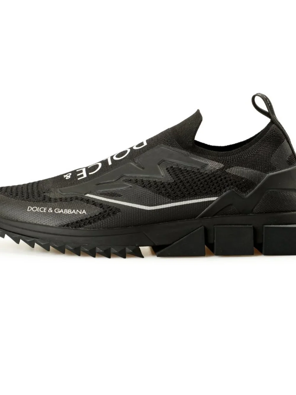 Dolce & Gabbana Men's Black Slip On Athletic Sneakers Shoes US 11 IT 44